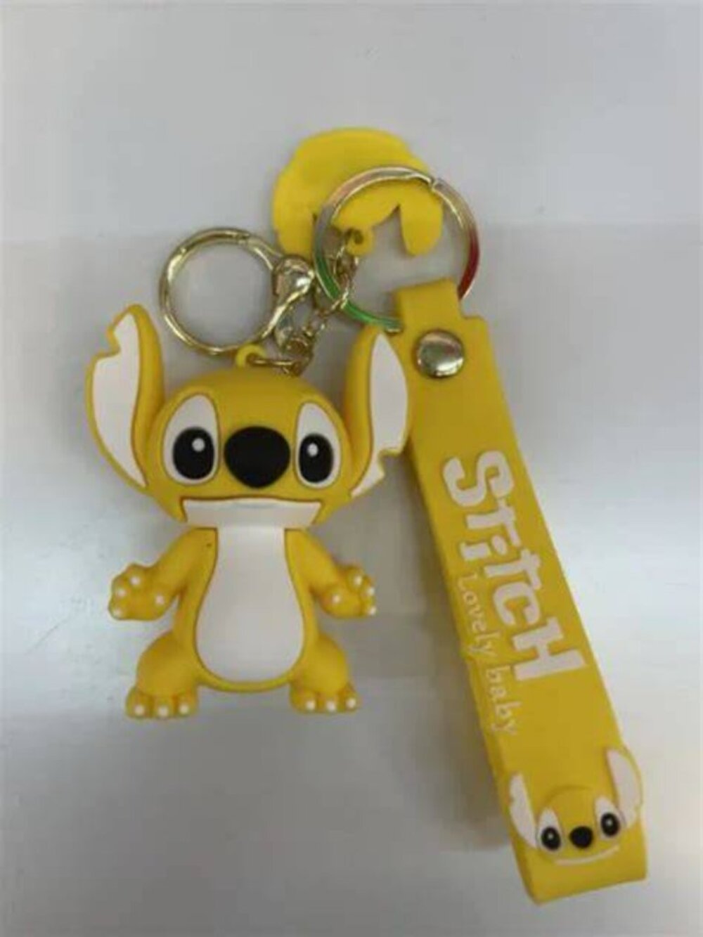 DISNEY Lilo & Stitch “Stitch” Yellow Keychain (BRAND-NEW & SO CUTE!) - Picture 2 of 4